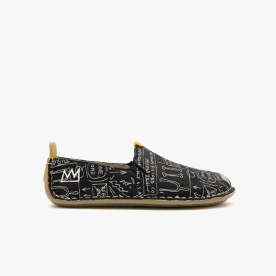 Vivobarefoot Ababa Basquiat - Dětské Školní Obuv Černé (SAN169370)